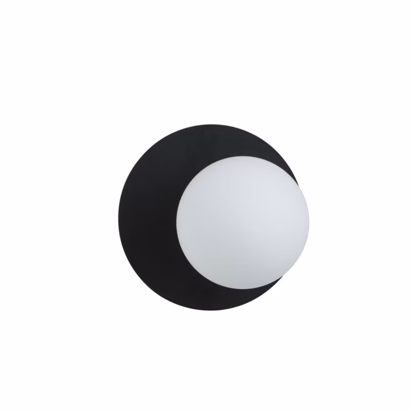 Kinkiet ścienny Emibig Oslo czarno-biały 1 x E14 x 10W IP20 wym: 20 x 20 x 15 cm – 1 szt.