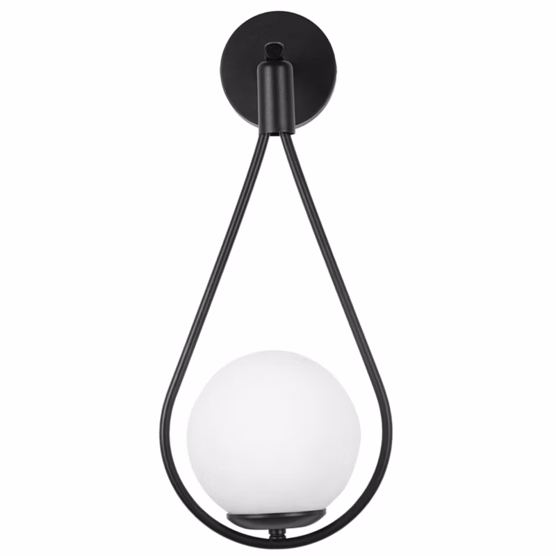 Kinkiet Toolight G093-1W Czarny Biały