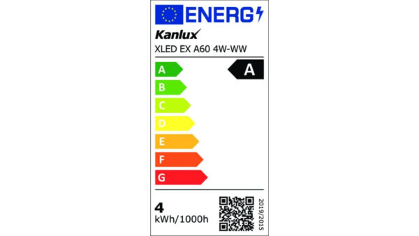 Żarówka LED E27 XLED EX A60 4W-WW 840lm 2700K barwa ciepła 5 lat Gwar. 36243