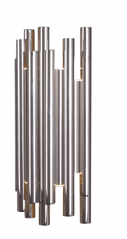 Kinkiet ścienny Maxlight Organic chromowany LED 8W 3000K 360lm IP20 wym: 43 x 19 x 10 cm – 1 szt.