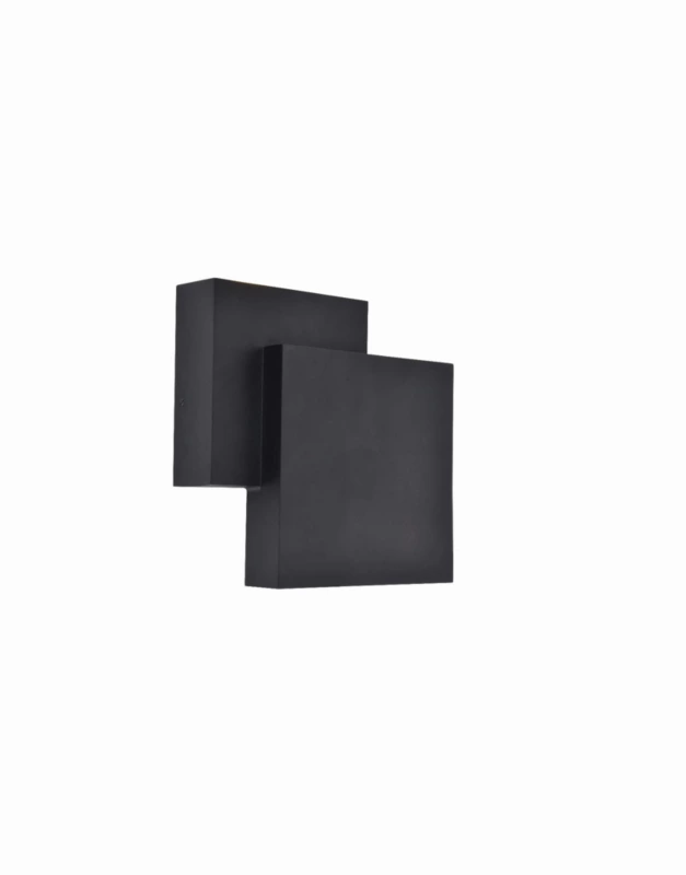Kinkiet ścienny zewnętrzny Lutec Rialto czarno-biały LED 14.8W 3000K 850lm IP44 wym: 19,5 x 19,5 x 6,4 cm aluminium – 1 szt.