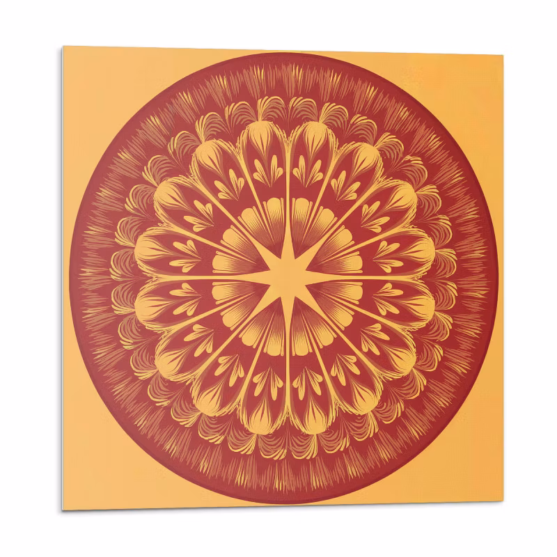 Kafelki samoprzylepne Wallfluent 20×20 cm Motyw mandali z gwiazdowym detalem 20 szt.