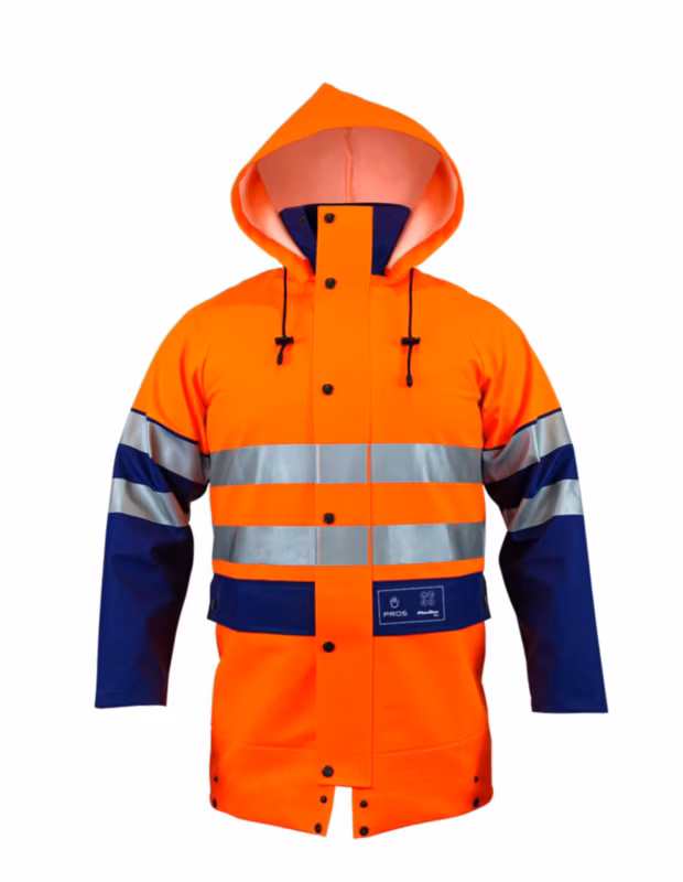 Kurtka dwukolorowa PROS model 400 R Pomarańczowy fluorescencyjny/Niebieski 60 1 szt.