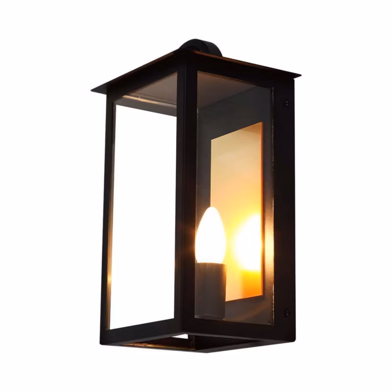Kinkiet ścienny zewnętrzny V-TAC czarny 1 x E14 x IP65 wym: 35 x 20 x 16,8 cm – 1 szt.