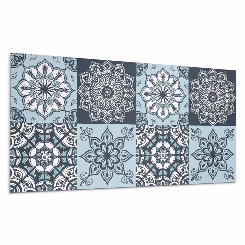 Kafelki samoprzylepne Wallfluent 40×20 cm Mandala w siatce wzorów 10 szt.