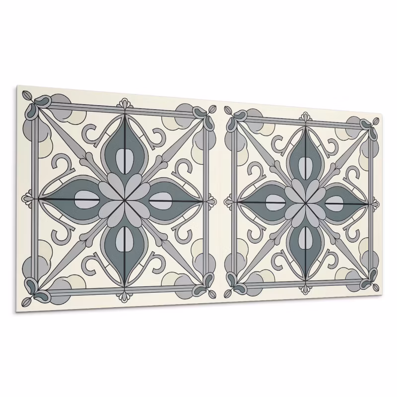 Panele samoprzylepne Wallfluent 40×20 cm Ornamentalny wzór kwiatów 10 szt.
