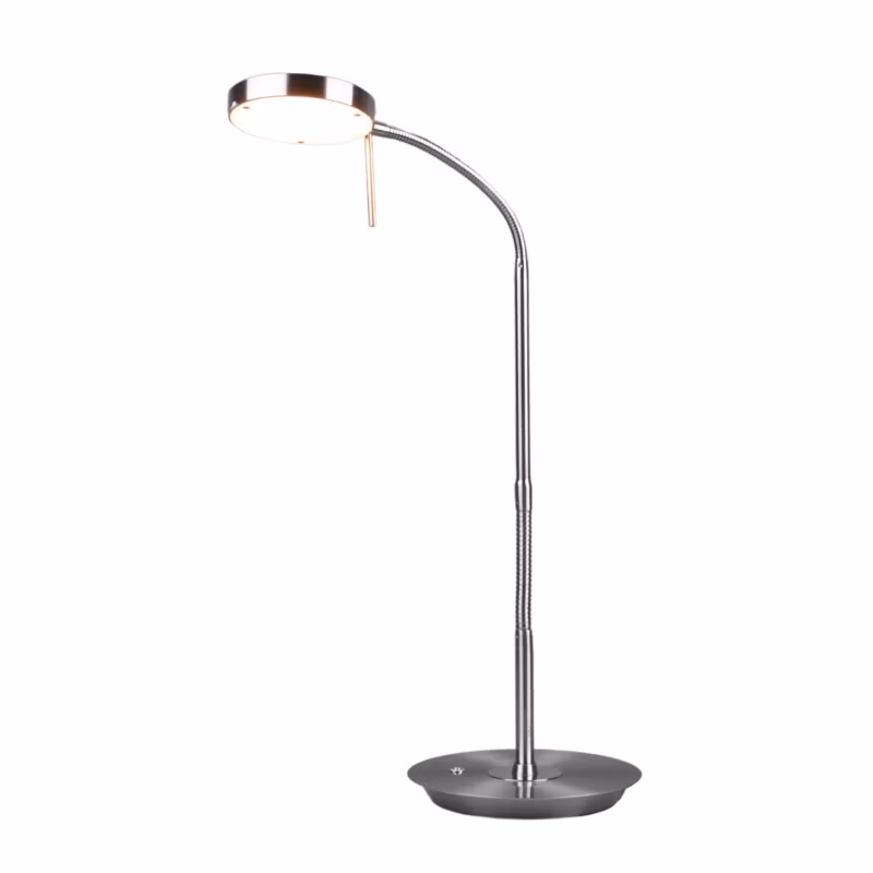 Lampa biurkowa Trio Monza srebrna LED 12W 2300K-4000K 1400lm IP20 wym: 57 x 19 x 46 cm metal – 1 szt.