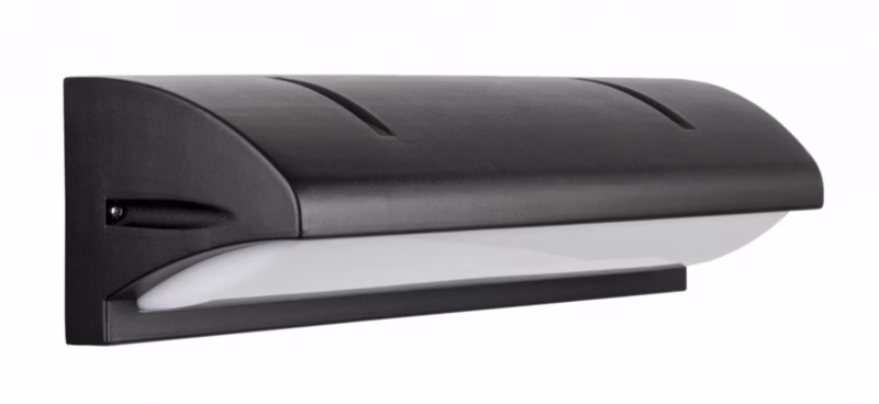 Kinkiet ścienny zewnętrzny SU-MA Nelly czarny 2 x E27 x 60W IP54 wym: 12,4 x 42 x 11,5 cm – 1 szt.