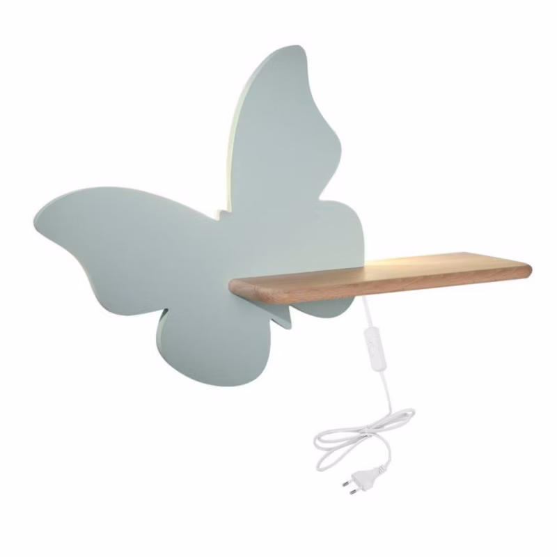 Kinkiet Candellux Butterfly jasne drewno LED 4W 4000K 250lm IP20 wym: 29,5 x 40 x 12 cm – 1 szt.