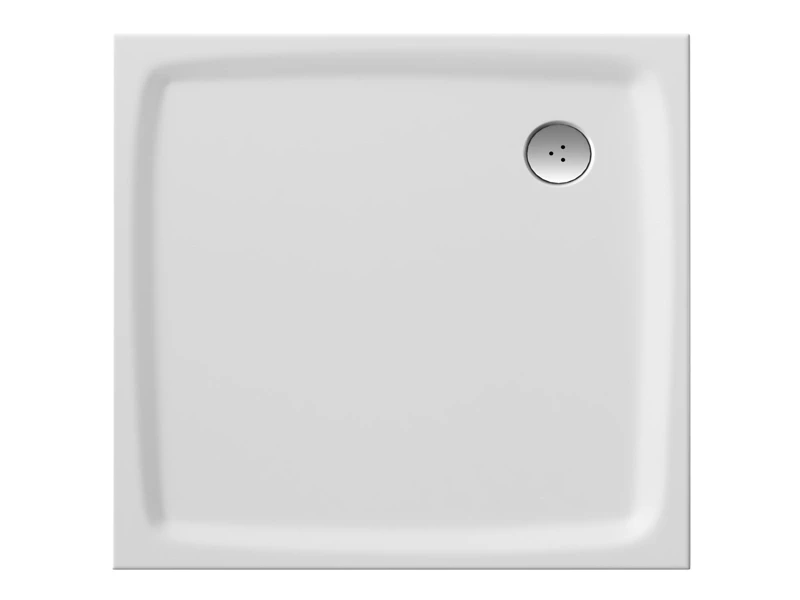 Kwadratowy brodzik prysznicowy konglomeratowy Ravak Perseus Pro Flat 80×80 biały 1szt