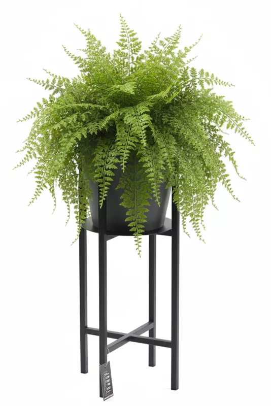 Kwietnik stojący JAKPOL Portis Loft 60cm metalowy czarny 1 szt.