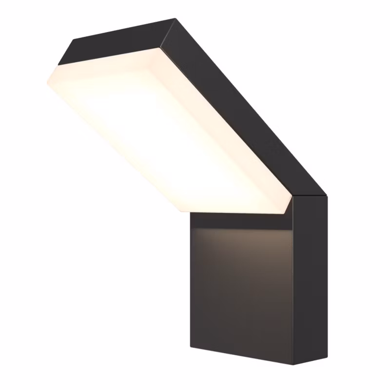 Kinkiet ścienny zewnętrzny Maytoni Paso czarno-biały LED 12W 3000K 865lm IP54 wym: 22 x 16,5 x 10 cm aluminium – 1 szt.