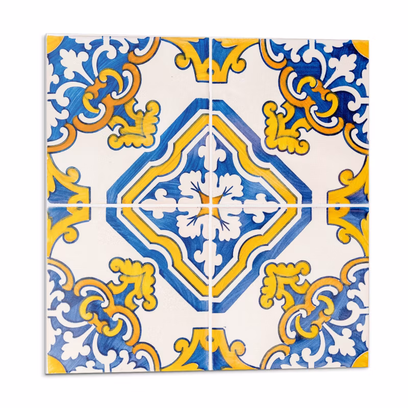 Kafelki samoprzylepne Wallfluent 30×30 cm Mozaika z florystycznymi akcentami 9 szt.
