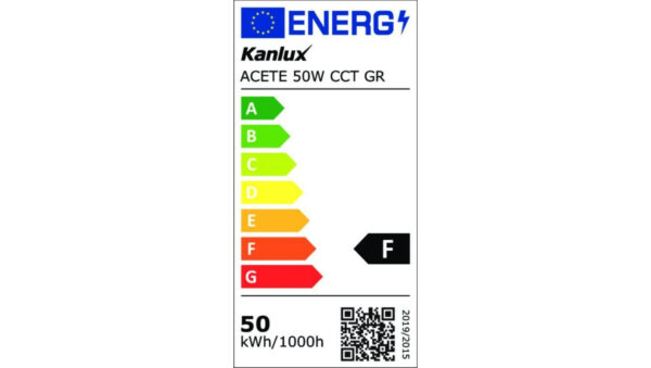 Projektor ACETE 50W CCT GR 4300lm(WW)/5400lm(NW)/4850lm(CW) 3000K/4000K/6500K IP65 szary 38493