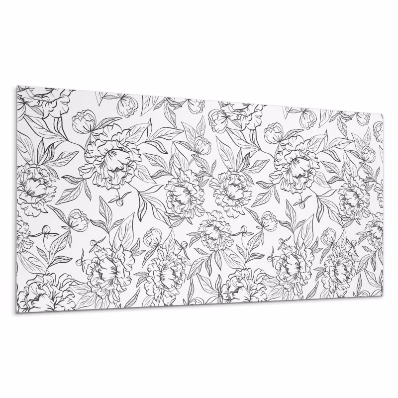 Kafelki samoprzylepne Wallfluent 40×20 cm Motyw kwiatów z delikatnymi liśćmi 10 szt.