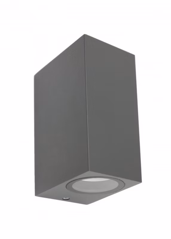 Kinkiet ścienny zewnętrzny SU-MA Mini ciemnoszary 2 x GU10 x IP44 wym: 15 x 6,8 x 9,2 cm – 1 szt.