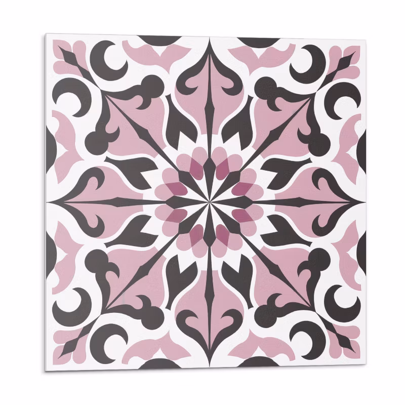 Kafelki samoprzylepne Wallfluent 30×30 cm Symetryczne motywy roślinne w harmonii 9 szt.