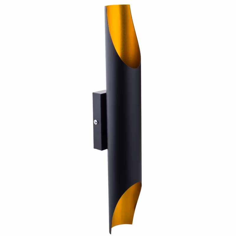 Kinkiet ścienny Abigali Agi czarno-złoty 2 x E14 x 40W IP20 wym: 40 x 6 x 6 cm – 1 szt.