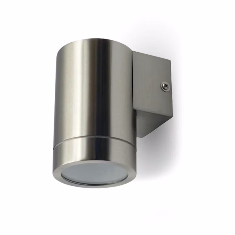 Kinkiet ścienny zewnętrzny V-TAC srebrny 1 x GU10 x IP44 wym: 7,6 x 10,5 x 11,8 cm – 1 szt.