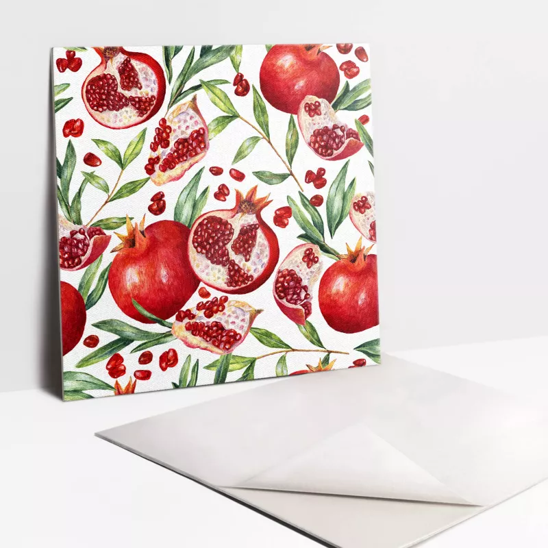 Kafelki samoprzylepne Tulup 30×30 cm Owoce granatu 9 szt.