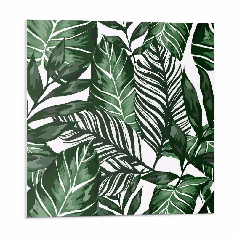 Kafelki samoprzylepne Wallfluent 50×50 cm Wzór z liści tropikalnych 4 szt.