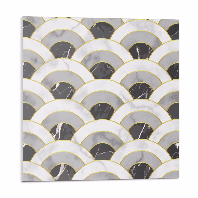 Kafelki samoprzylepne Wallfluent 20×20 cm Ruchome łuki w falistym stylu 20 szt.