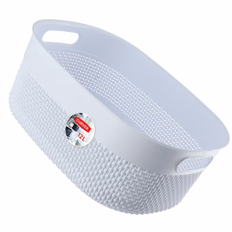 Koszyk prostokątny 12L Curver Filo Recycled, biały