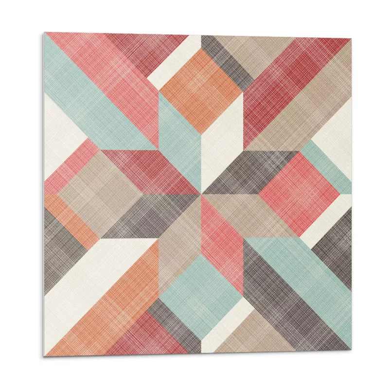Kafelki samoprzylepne Wallfluent 20×20 cm Dynamiczna geometria w żywych kolorach 20 szt.
