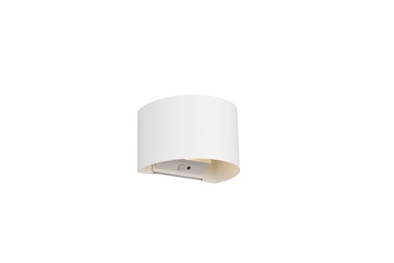 Kinkiet zewnętrzny z czujnikiem RL Talent biały LED 6W 3000K 2x50lm IP44 wym: 9,6 x 15,8 x 10,9 cm metal – 1 szt.