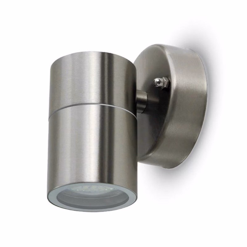 Kinkiet ścienny zewnętrzny V-TAC srebrny 1 x GU10 x IP44 wym: 8,5 x 9,3 x 11,8 cm – 1 szt.