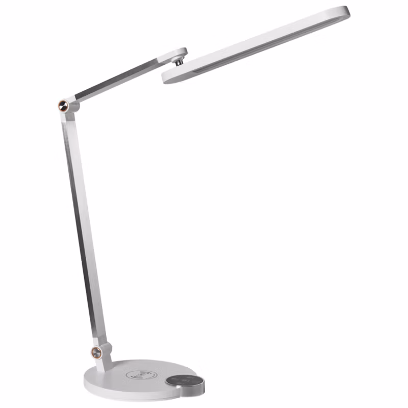 Lampa biurkowa LED Caroy Z ładowarką indukcyjną Biały 1 szt.