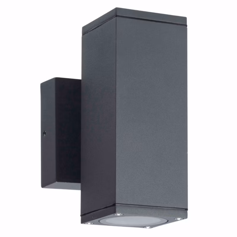 Kinkiet Sanico Goldlux MORRIS 2xGU10 oprawa elewacyjna czarna IP54 – 1 szt.