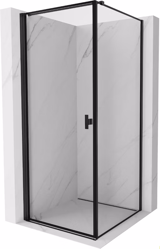 Kabina prysznicowa Mexen Mist-B czarna 90×90 cm 1 szt