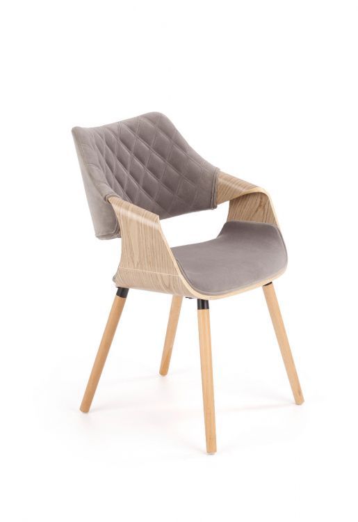 Krzesło Halmar K396 VELVET szare 1 szt