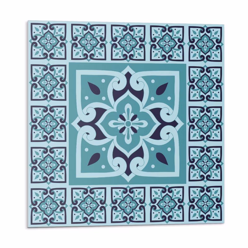 Kafelki samoprzylepne Wallfluent 50×50 cm Motyw kwiatowy w artystycznym ujęciu 4 szt.