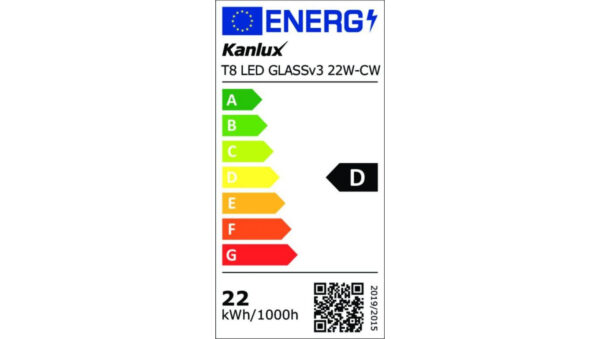 Świetlówka LED T8 G13 1512mm GLASSv3 22W-CW 3080lm 6500K barwa zimna 3 lata Gwarancji 26059