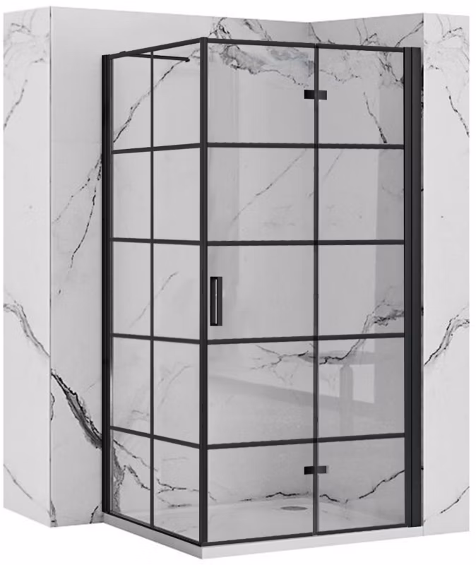 Kabina Prysznicowa Narożna Rea Molier 80X80X190Cm Czarny 1 Szt 5902557398775