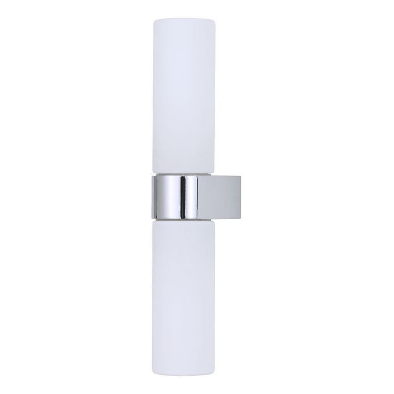 Kinkiet ścienny Nowodvorski Lighting Natalie chromowany biały 2 x G9 x 10W IP44 wym: 29,5 x 5 x 7 cm – 1 szt.