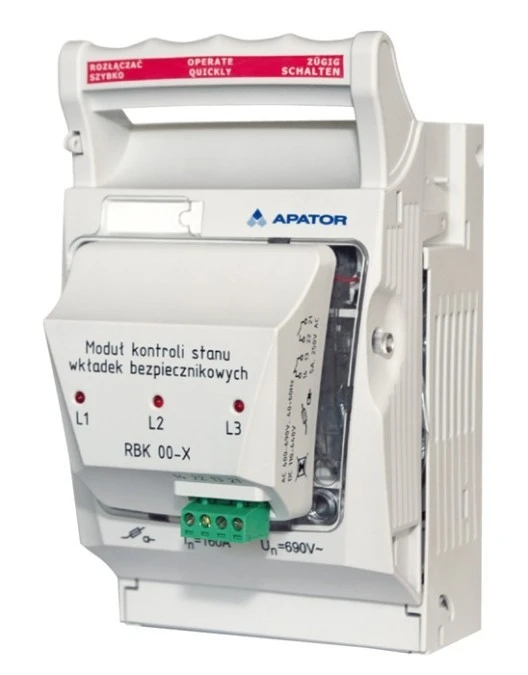 Rozłącznik izolacyjny bezpiecznikowy 160A RBK 00 pro‑SG ‑X /zaciski mostkowe/ 63‑823345‑011