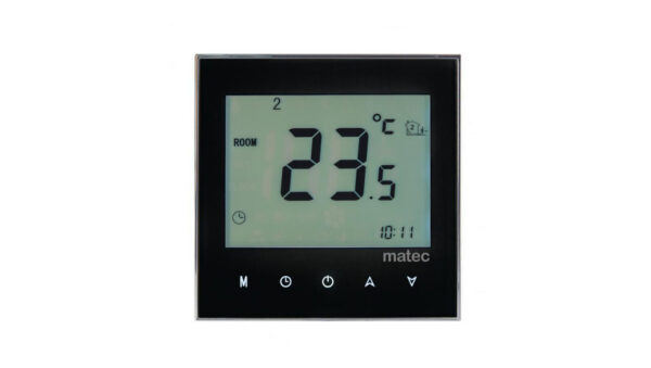 Regulator temperatury podtynkowy – programowalny TYP RTD-02 czarny MTC10000292-WUN