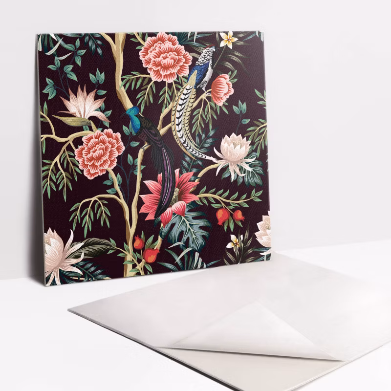 Kafelki samoprzylepne Tulup 30×30 cm Modne kwiaty 9 szt.