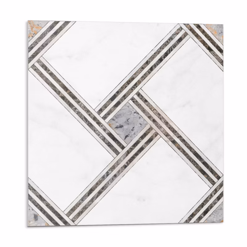Kafelki samoprzylepne Wallfluent 30×30 cm Abstrakcyjne linie w stylu geometrycznym 9 szt.