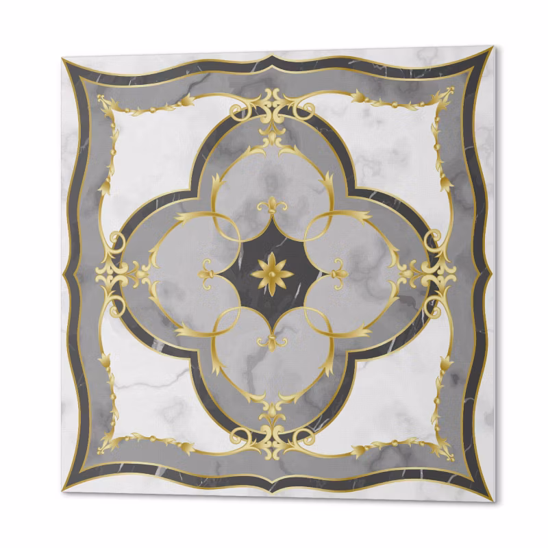 Komplet Kafelków Samoprzylepnych ArtPrintCave 30×30 cm Elegancki wzór z ornamentami 9 szt.