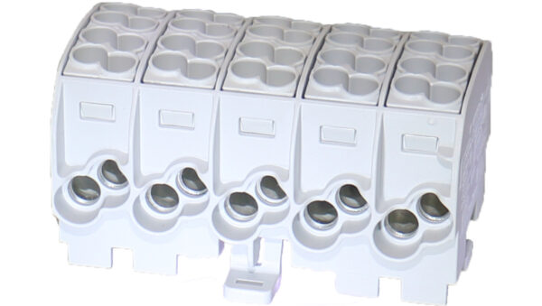 Blok rozdzielczy – odgałęźny Al/Cu SCB 25-5X (80150) SIMBLOCK szary 81500002