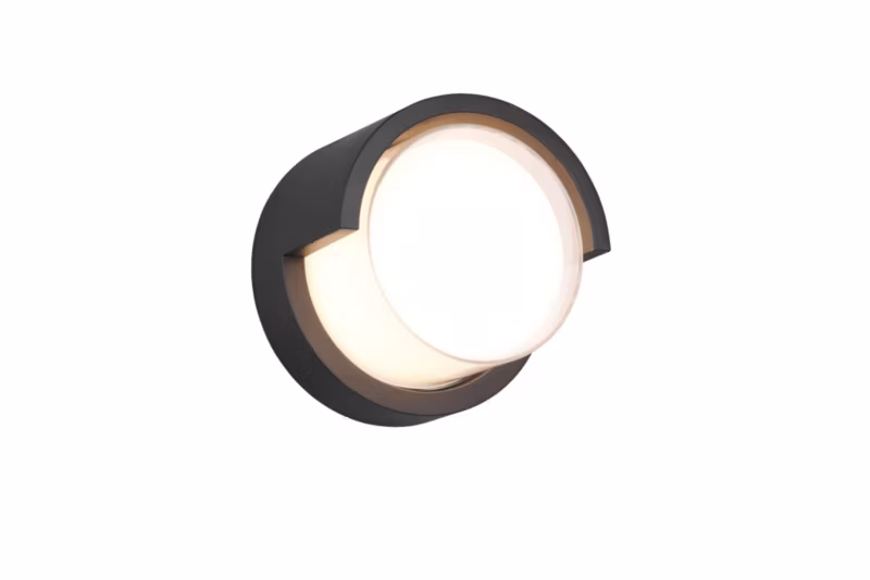 Kinkiet ścienny zewnętrzny RL Puno czarny LED 8W 3000K 800lm IP54 wym: 15 x 15 x 10 cm tworzywo sztuczne – 1 szt.