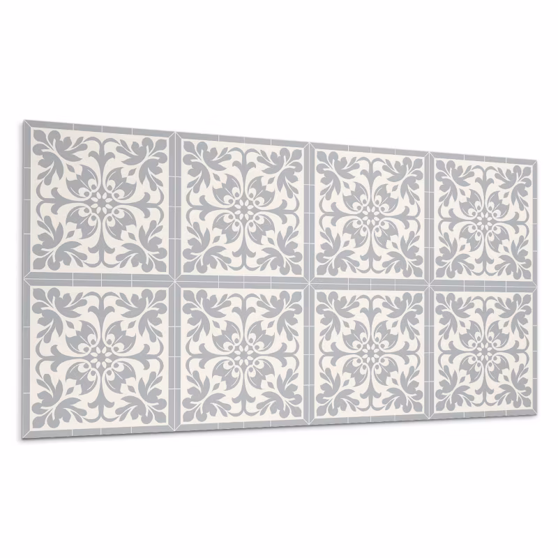 Kafelki samoprzylepne Wallfluent 40×20 cm Kwiatowy wzór na płytkach 10 szt.