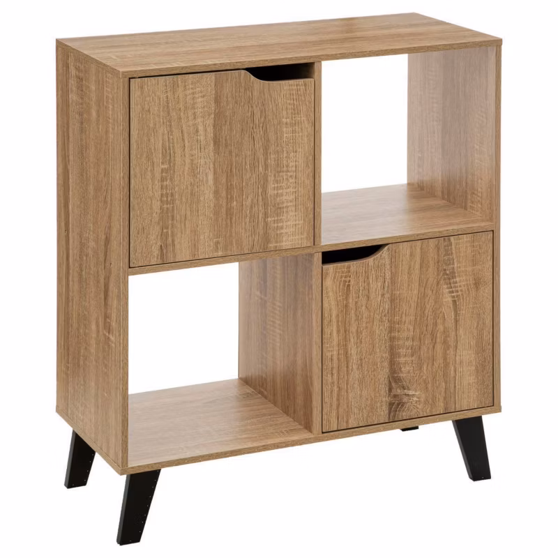Komoda Ceda 5FIVE SIMPLY SMART komoda nowoczesna z półkami i szafkami dąb artisan 67 cm czarne nóżki 1 szt.