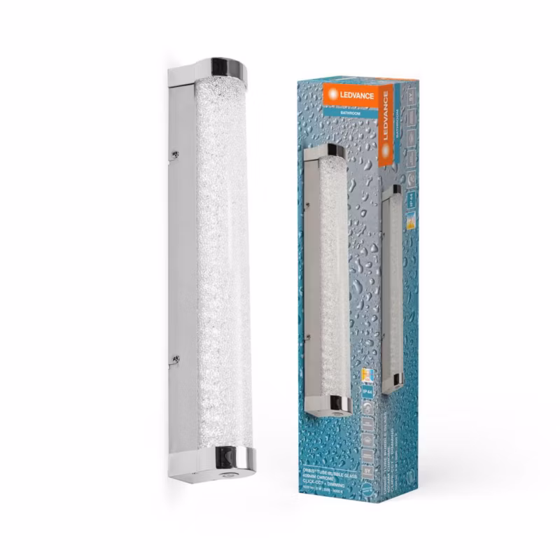 Lampa Łazienkowa Ledvance LED Kinkiet Ściemnialny 9W 900lm CCT Chrom IP44 40cm 1 szt.