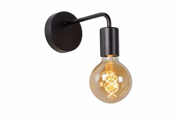 Kinkiet ścienny Lucide Scott czarny 1 x E27 x 40W IP20 wym: 12 x 5 x 20 cm – 1 szt.