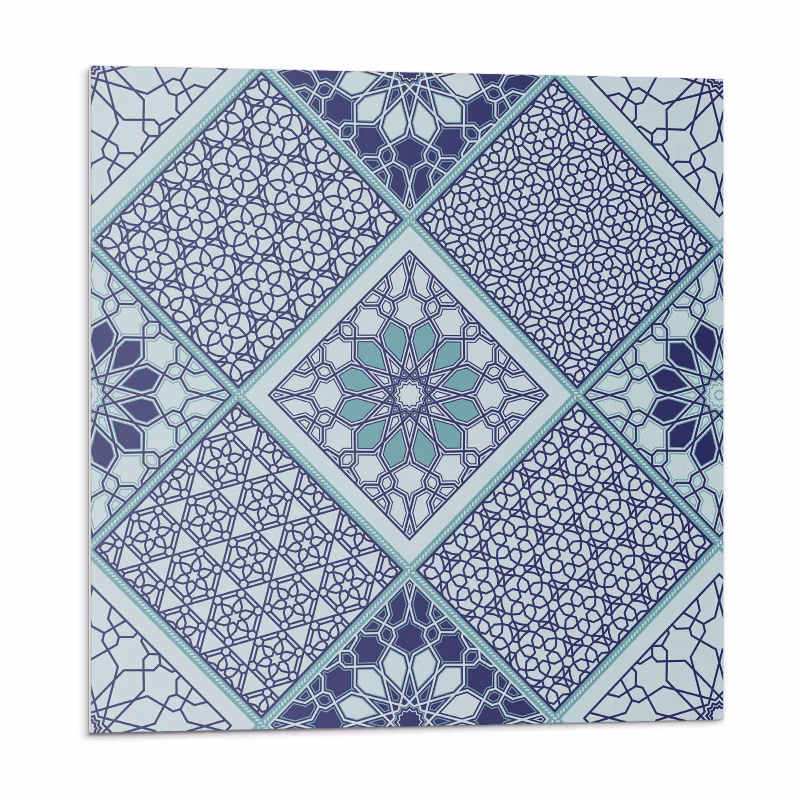 Kafelki samoprzylepne Wallfluent 30×30 cm Geometryczne wzory w mozaikowej kompozycji 9 szt.